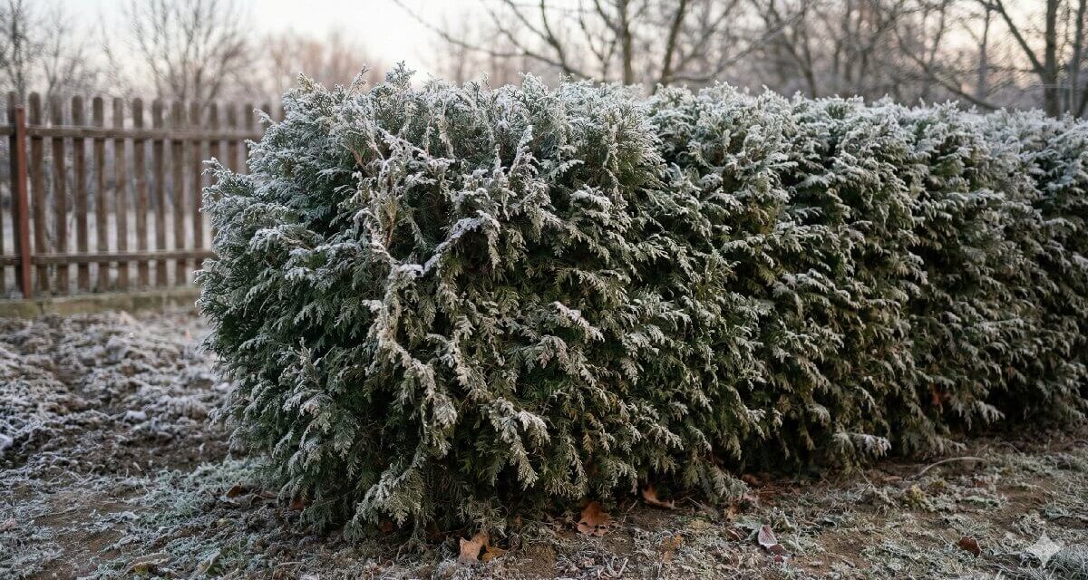 Januári teendők a tuja sövény körül